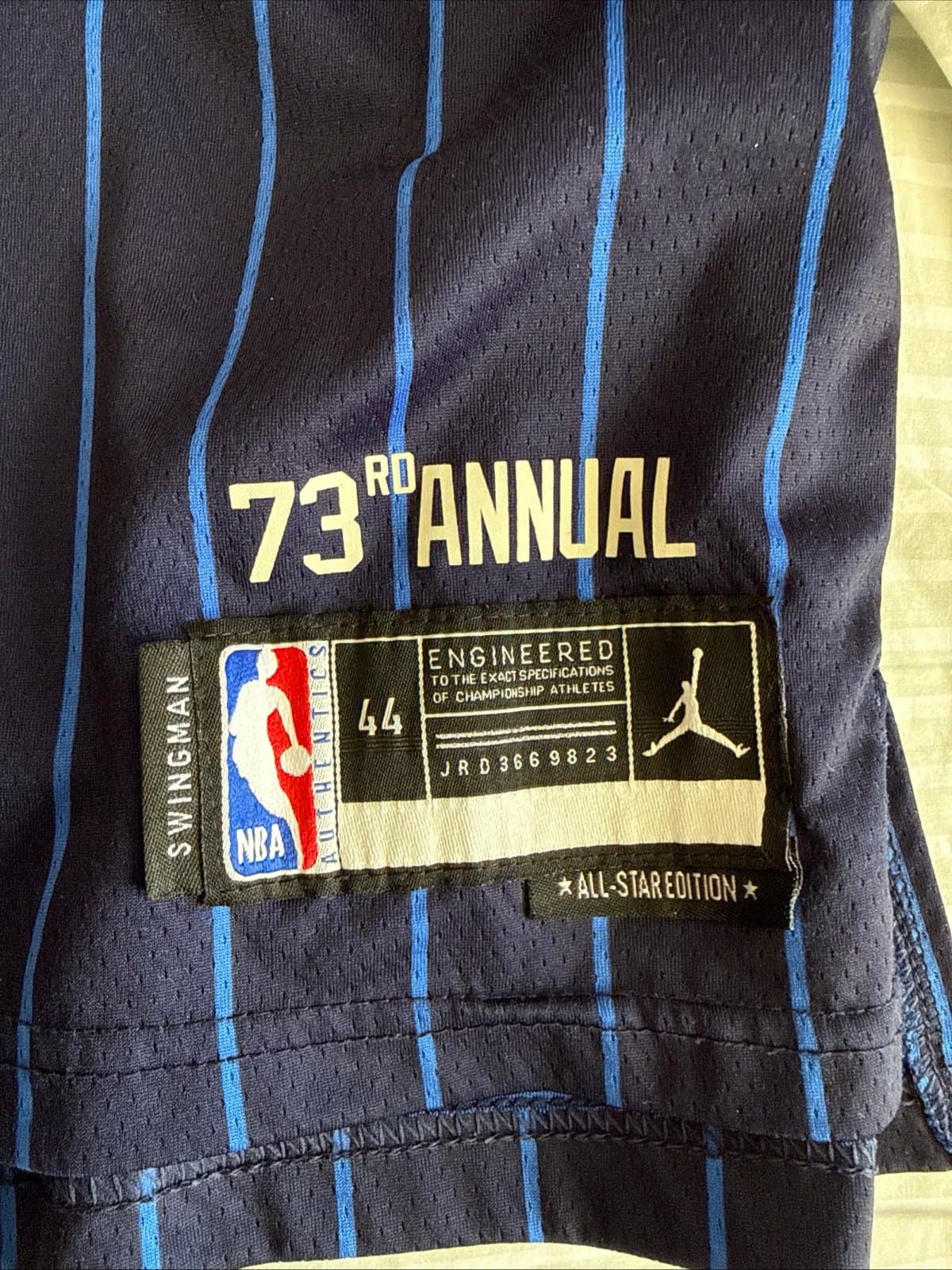 Mens Nike 2024 NBA All Star Game Damian Lillard Team East Bucks Jersey Sz 44 - Thumbnail 3