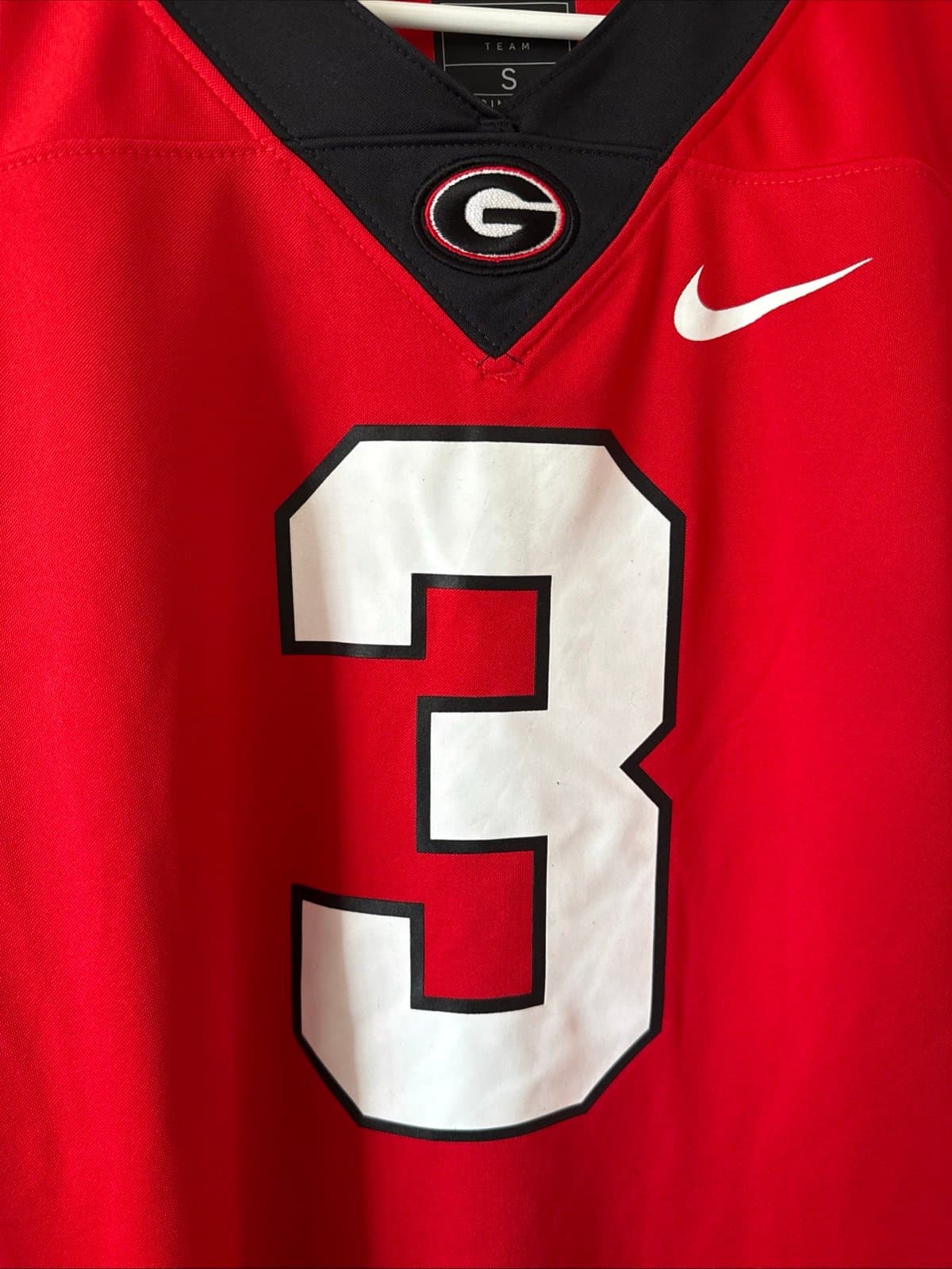Men’s Nike Todd Gurley II #3 Georgia Bulldogs NCAA Jersey Sz S - Red RARE￼ - Thumbnail 2