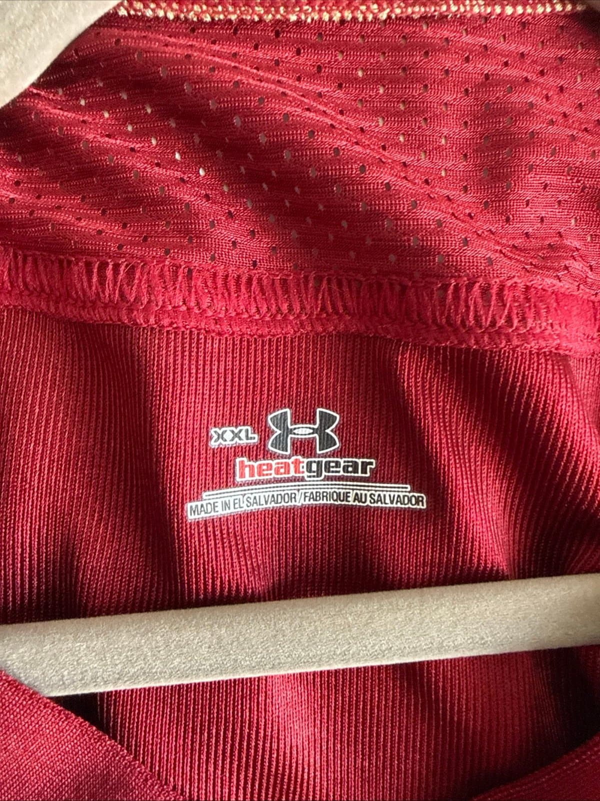 Men’s Under Armour Boston College Eagles #40 Football Maroon Jersey Sz 2XL - Thumbnail 4