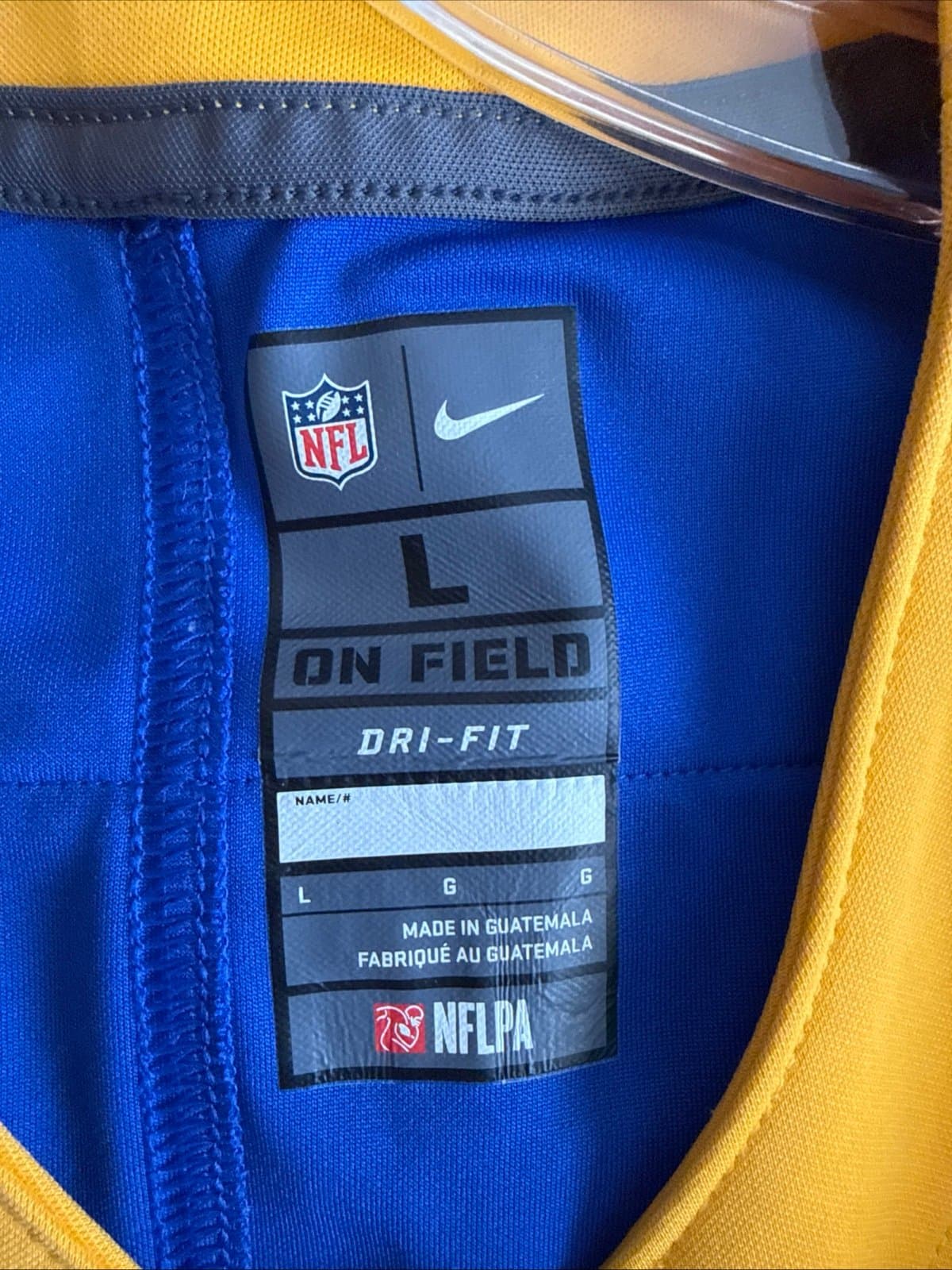 Men’s Nike Jared Goff #16 Los Angeles Rams Vapor Lmtd Throwback Jersey Sz L RARE - Thumbnail 4