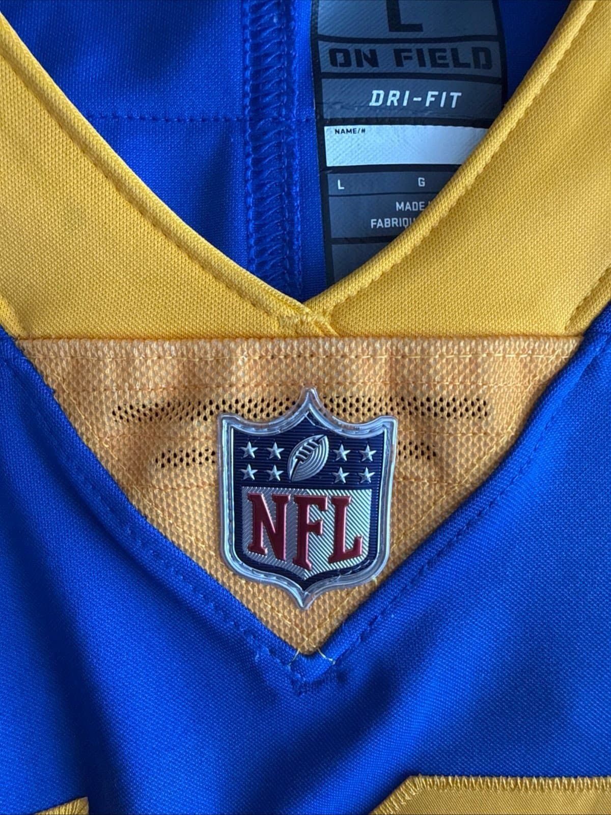 Men’s Nike Jared Goff #16 Los Angeles Rams Vapor Lmtd Throwback Jersey Sz L RARE - Thumbnail 5