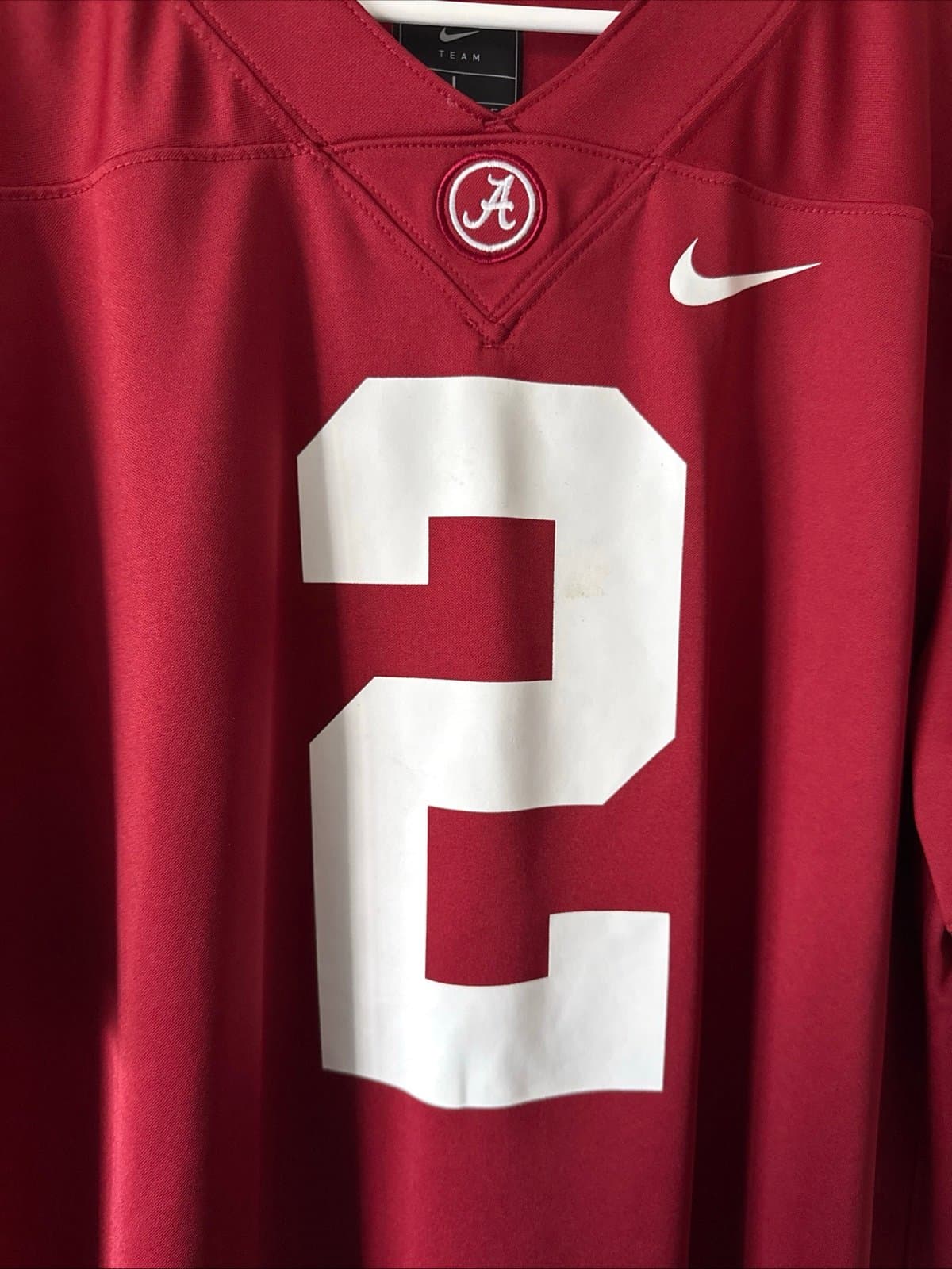 Men’s Nike Derrick Henry #2 Alabama Crimson Tide Football Jersey Sz L - Red RARE - Thumbnail 2