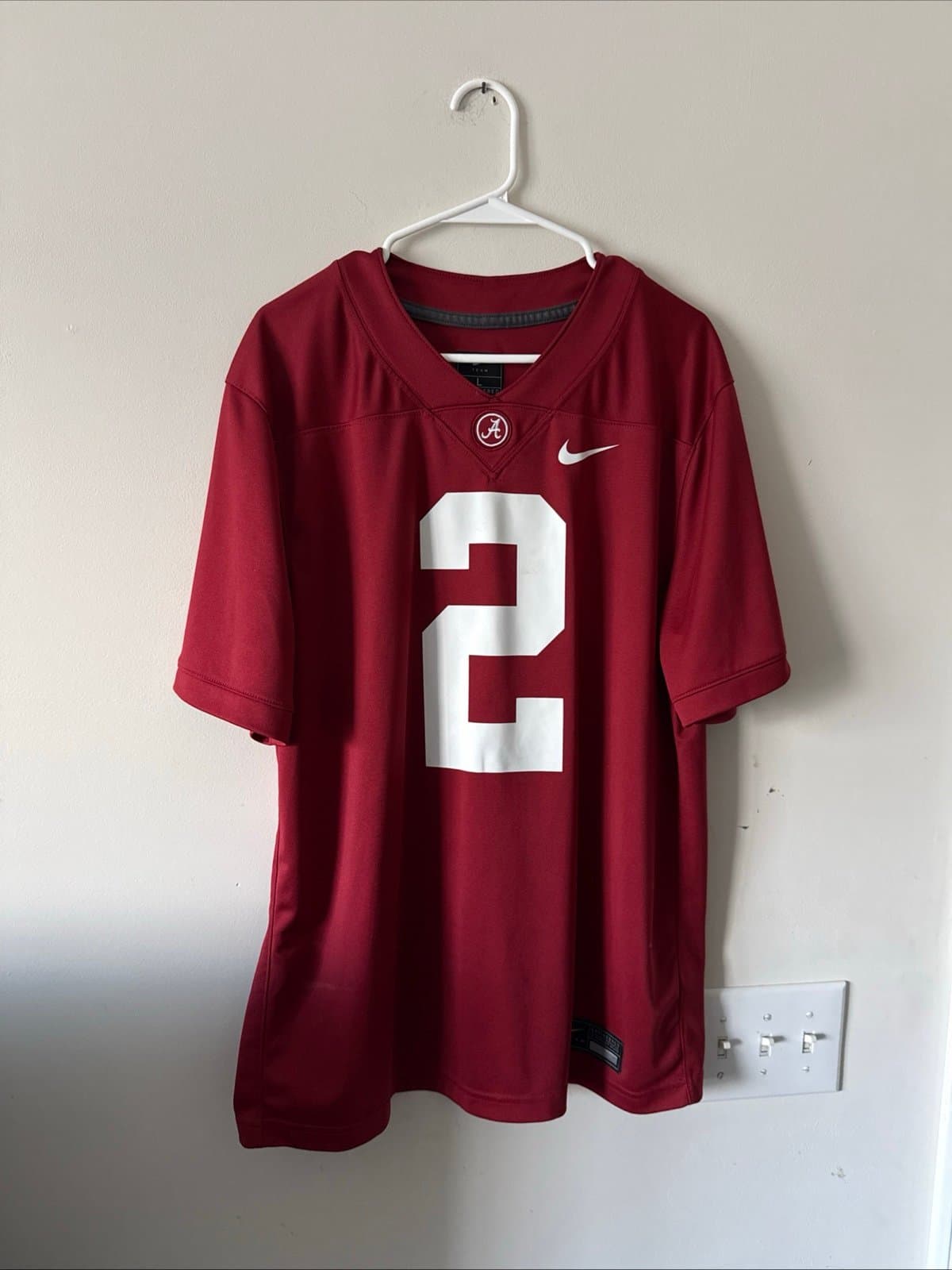 Men’s Nike Derrick Henry #2 Alabama Crimson Tide Football Jersey Sz L - Red RARE