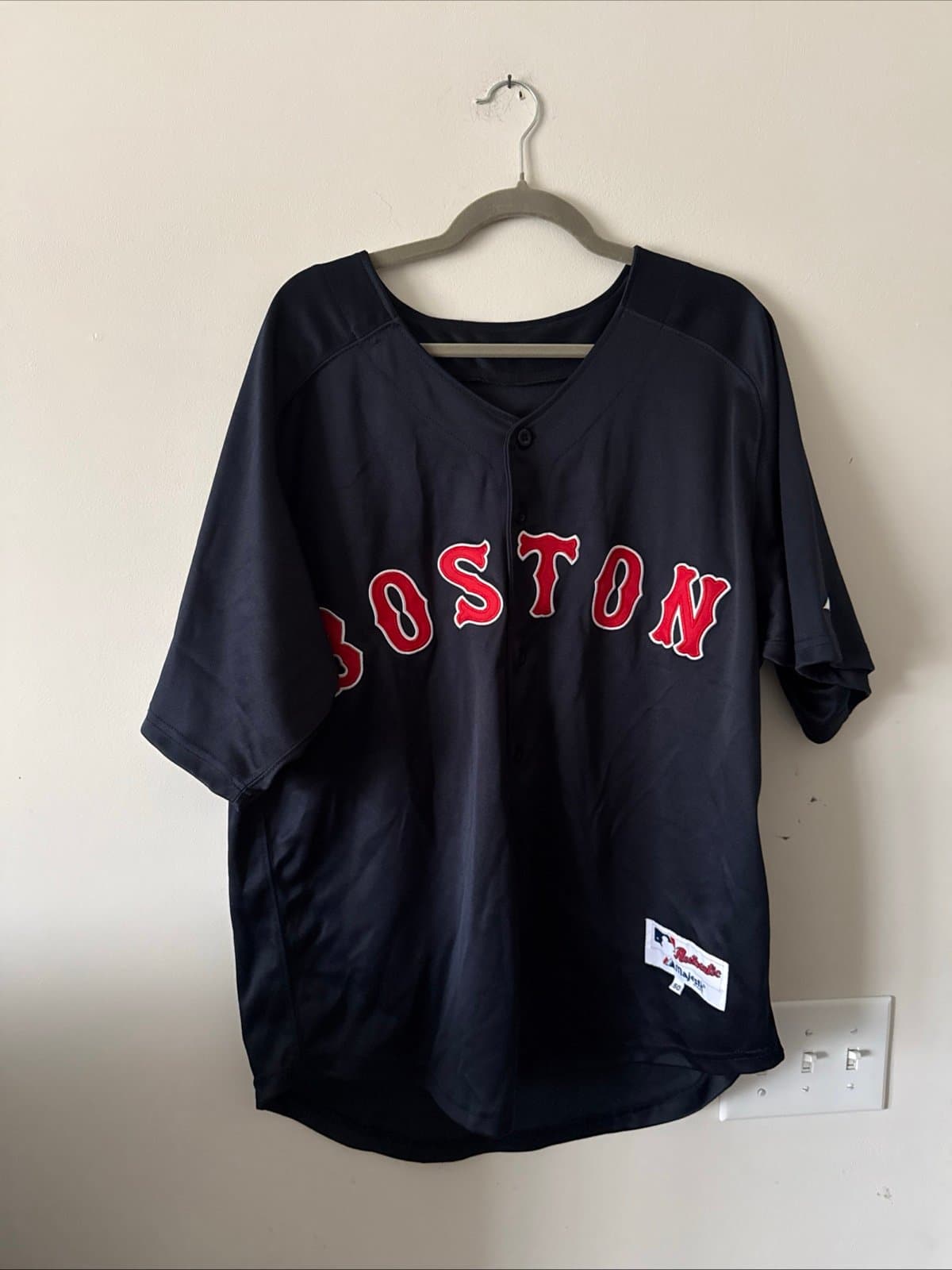 Men’s Majestic Authentic David Ortiz #34 Boston Red Sox Alt Jersey Sz 50 - RARE
