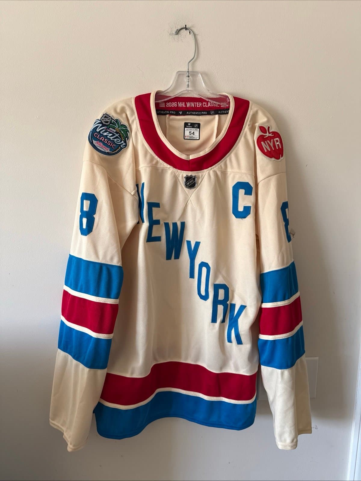 Men’s Fanatics JT Miller #8 NY Rangers 2026 Winter Classic Jersey Sz 54 - RARE - Image 1