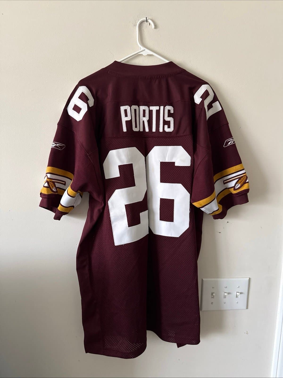Men’s Reebok Clinton Portis #26 Washington Redksins Stitched Jersey Sz 52 - RARE - Thumbnail 6