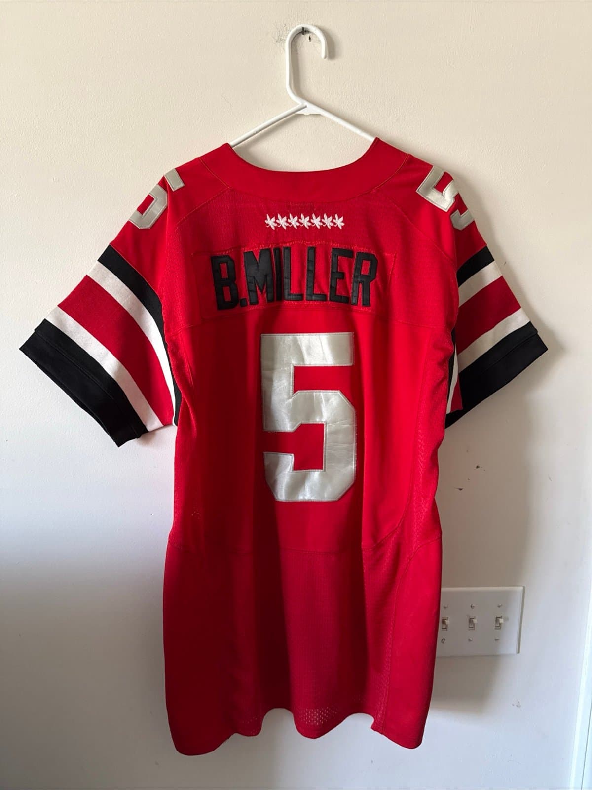 MEN’S NIKE BRAXTON MILLER #5 2012 OHIO STATE PERFECT SEASON JERSEY SZ 52 RARE - Thumbnail 6