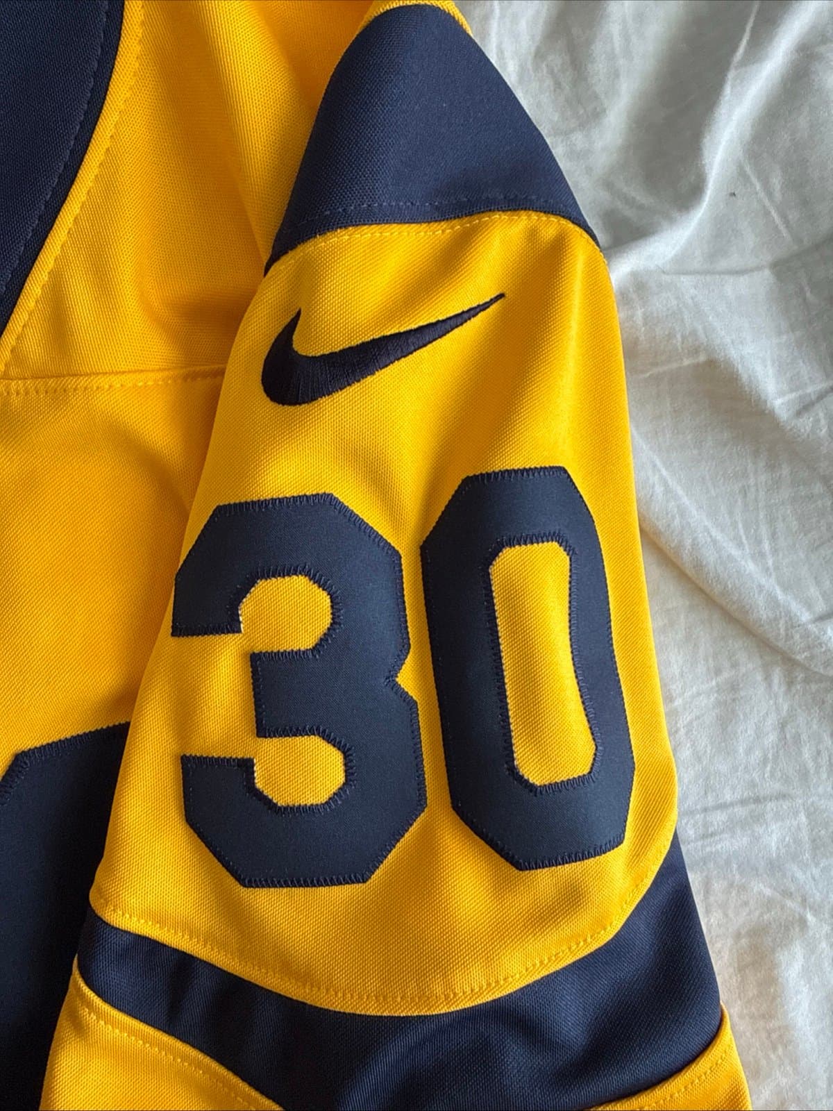 Men’s Nike Todd Gurley #30 Vapor Limited Stitched NFL Jersey Sz M - Gold RARE - Thumbnail 6
