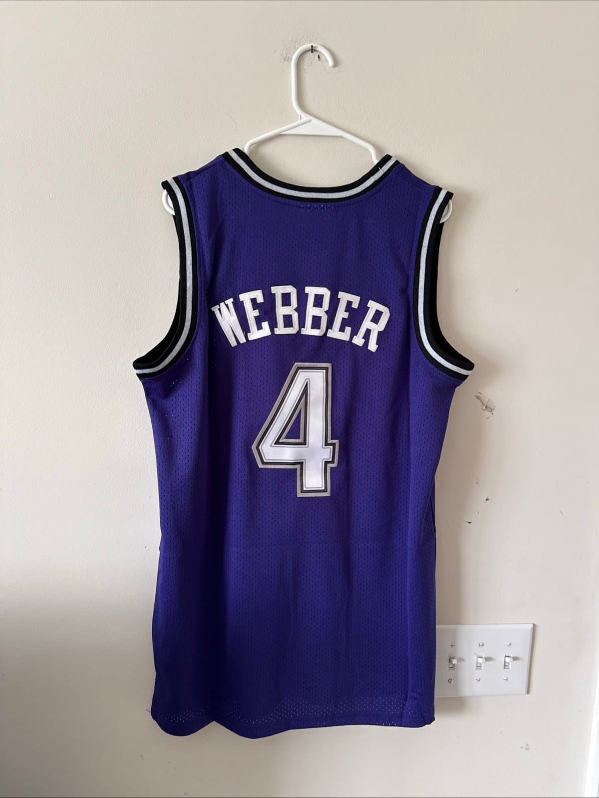 Mens Mitchell & Ness Chris Webber #4 Sacramento Kings 1998/99 Jersey Sz M - NWT - Thumbnail 8