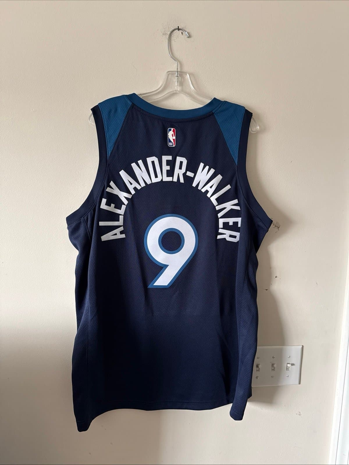 Men’s Nike Nickeil Alexander-Walker #9 Minnesota Timberwolves Jersey Sz 52 - NWT - Thumbnail 7