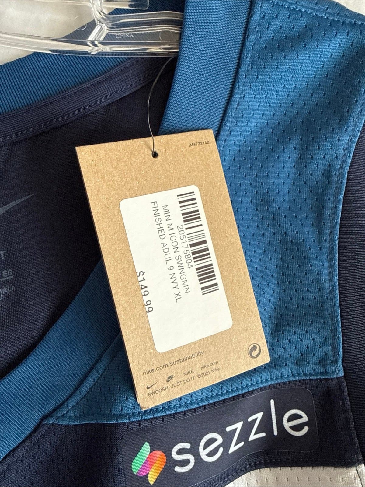 Men’s Nike Nickeil Alexander-Walker #9 Minnesota Timberwolves Jersey Sz 52 - NWT - Thumbnail 5