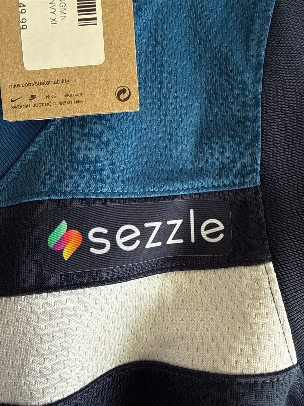 Men’s Nike Nickeil Alexander-Walker #9 Minnesota Timberwolves Jersey Sz 52 - NWT - Thumbnail 6