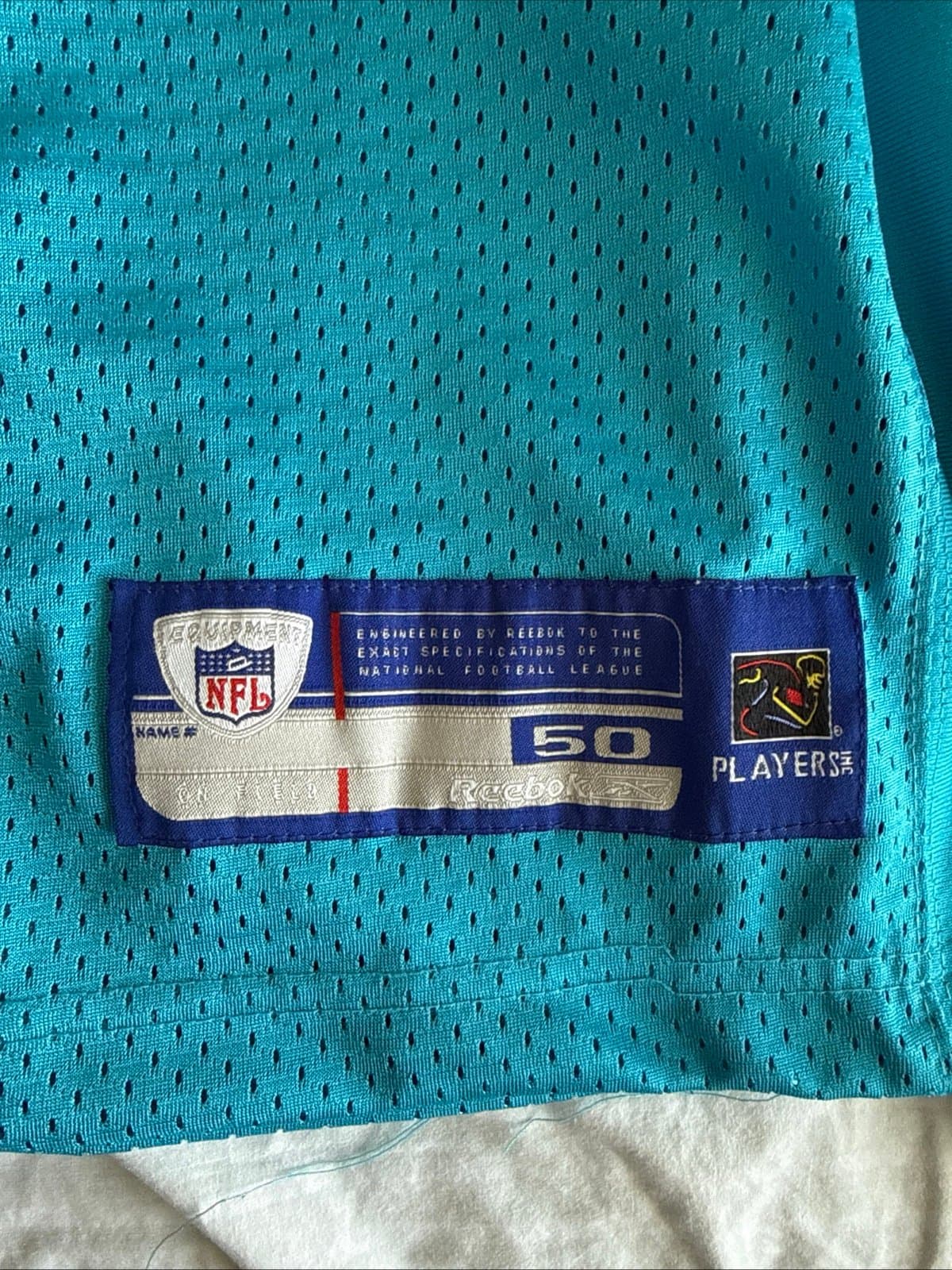 Men’s Reebok Steve Smith #89 Carolina Panthers Authentic Jersey Blue Sz 50 NWOT - Thumbnail 3