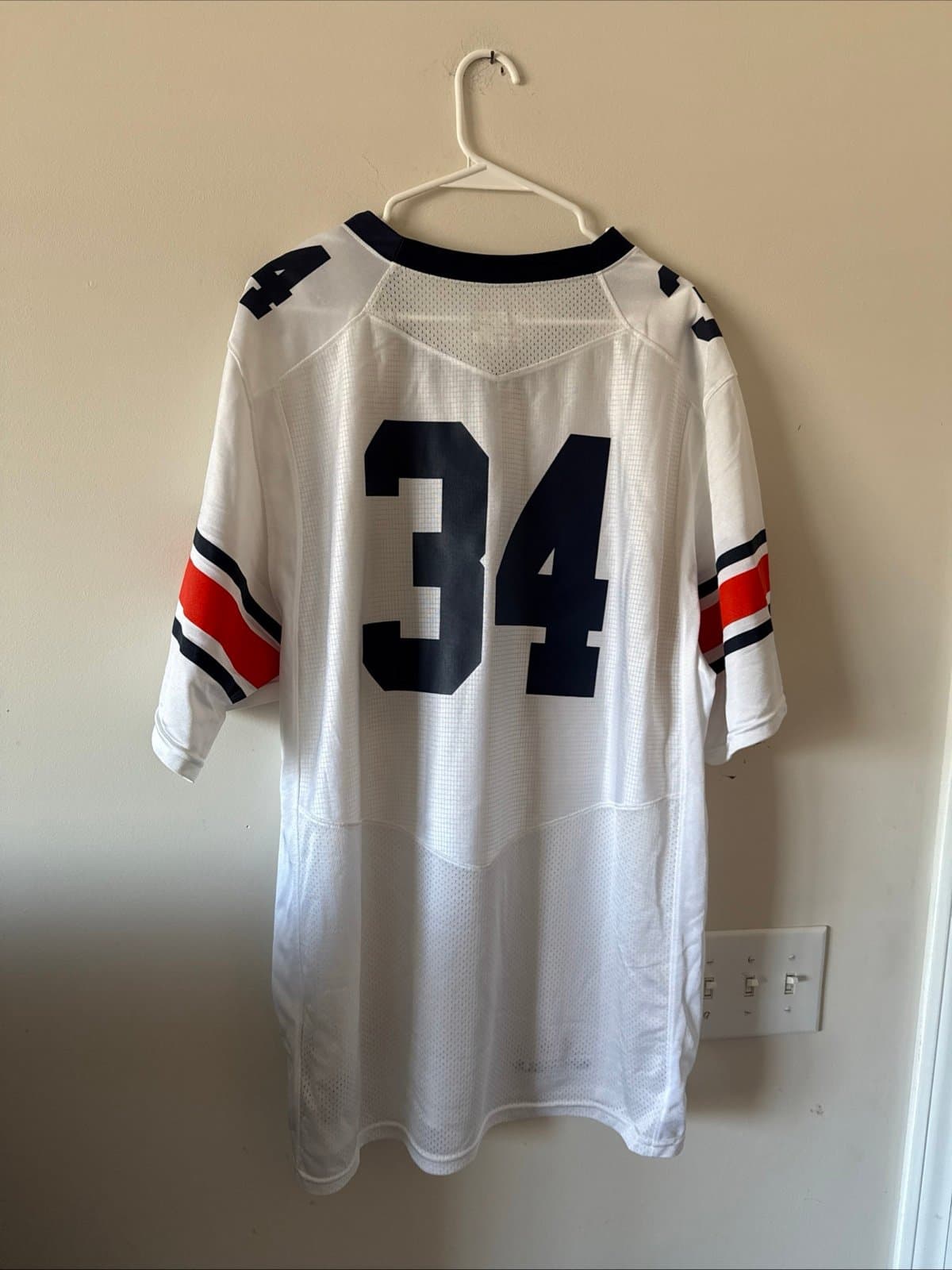 Men’s Under Armour Bo Jackson #34 Auburn Tigers NCAA Jersey Sz 2XL - White RARE - Thumbnail 6