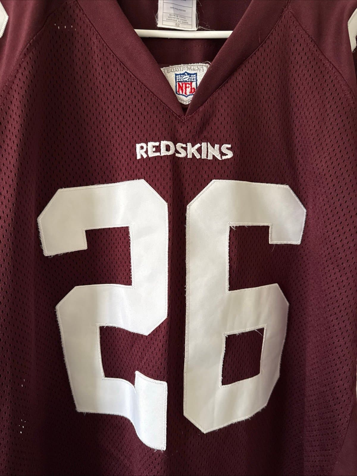 Men’s Reebok Clinton Portis #26 Washington Redksins Stitched Jersey Sz 52 - RARE - Thumbnail 2