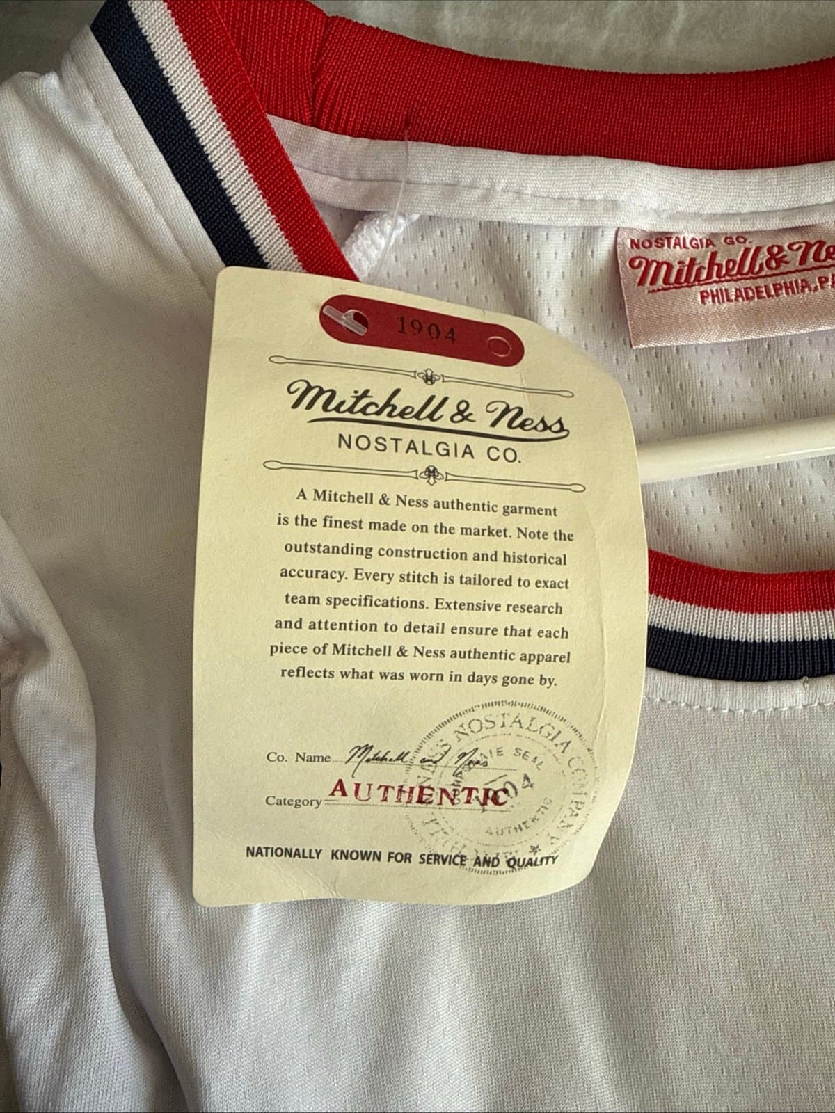 Men’s Mitchell & Ness Michael Jordan #9 1992 Dream Team USA Jersey Sz 48 - NWT - Thumbnail 5