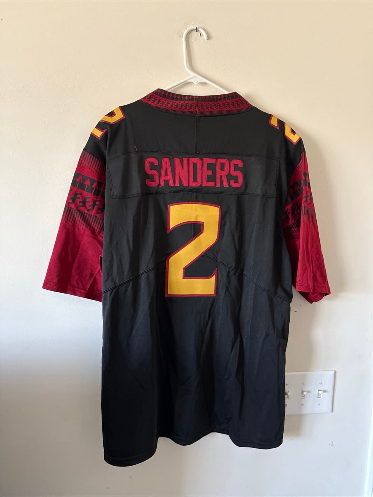 Men’s Nike Deion Sanders #2 Florida State Seminoles Jersey Sz XL - Black RARE - Thumbnail 7