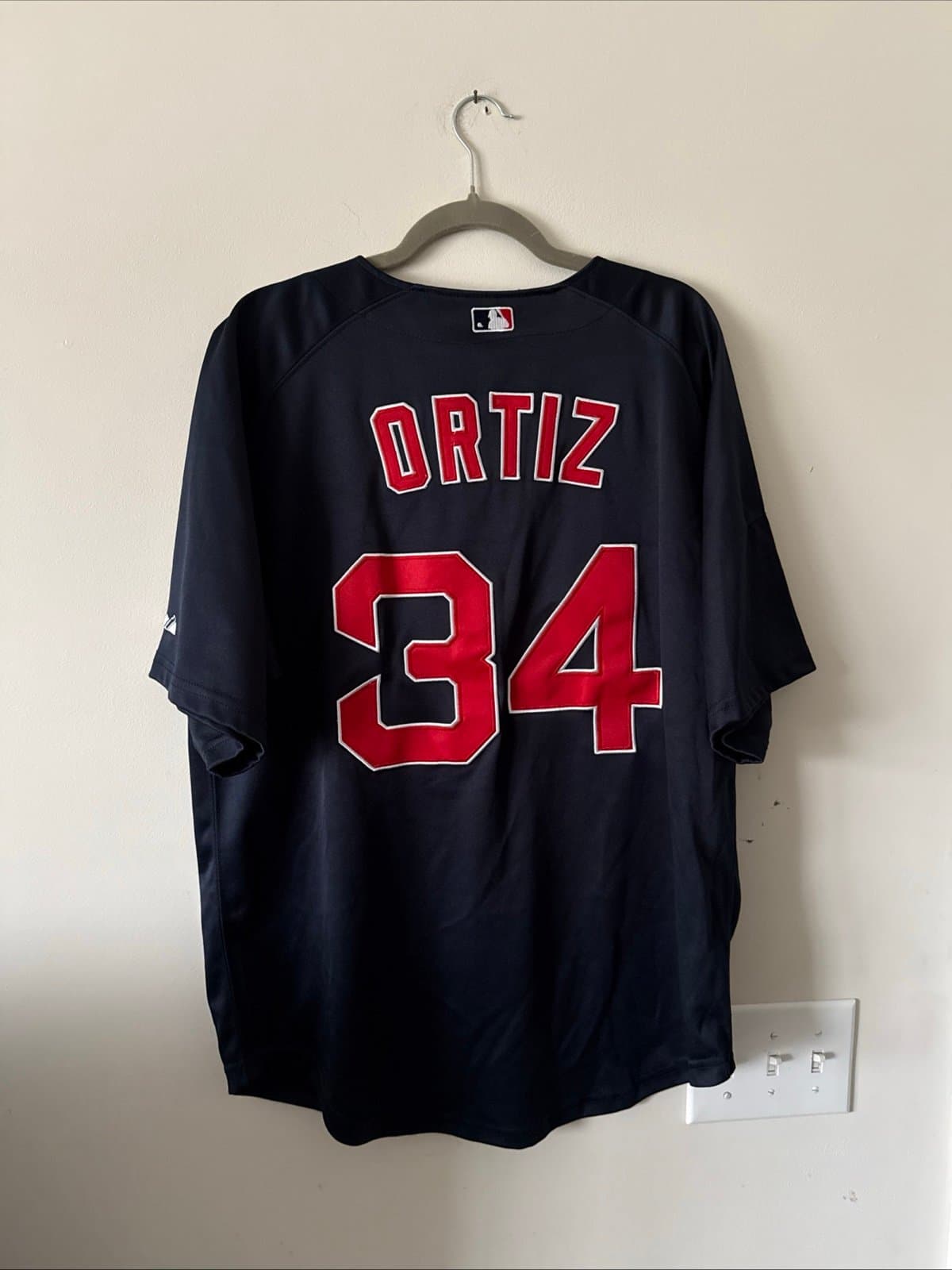 Men’s Majestic Authentic David Ortiz #34 Boston Red Sox Alt Jersey Sz 50 - RARE - Thumbnail 5