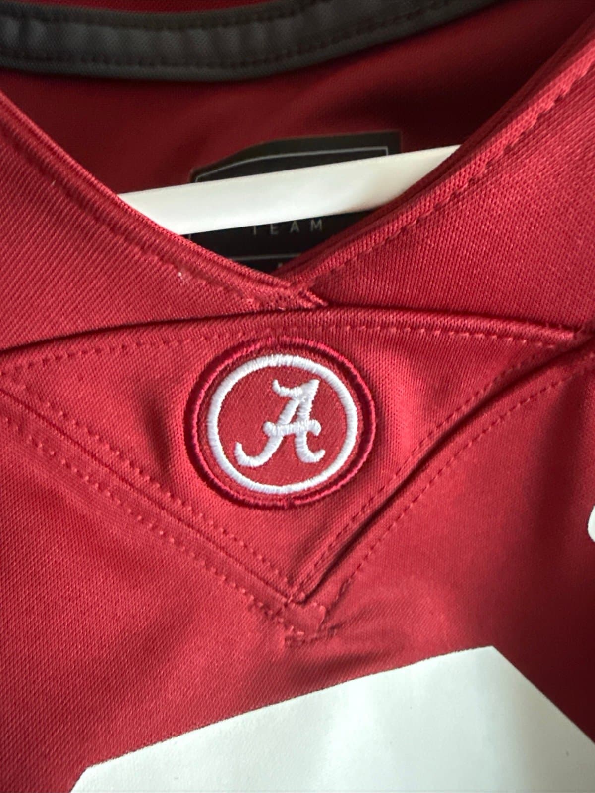 Men’s Nike Derrick Henry #2 Alabama Crimson Tide Football Jersey Sz L - Red RARE - Thumbnail 5