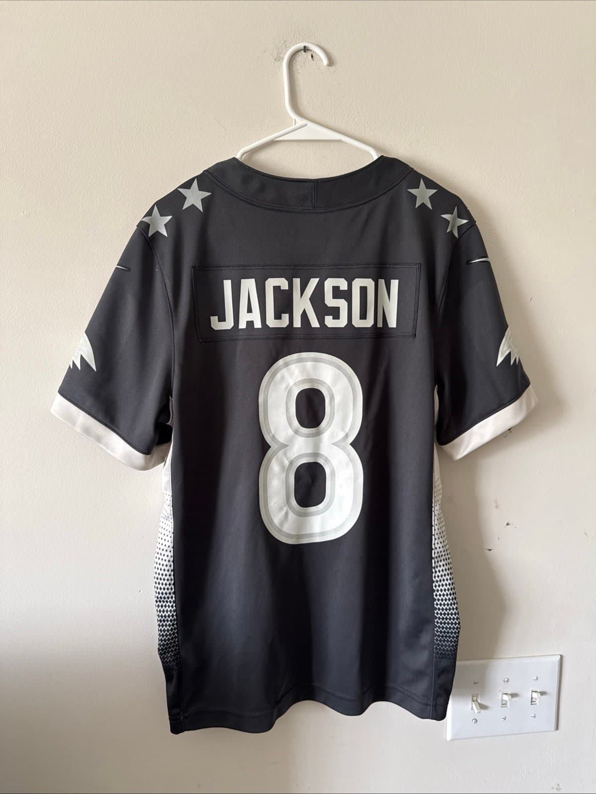 Men’s Nike Lamar Jackson #8 Ravens 2020 Pro Bowl Jersey Sz S - Black RARE - Thumbnail 6