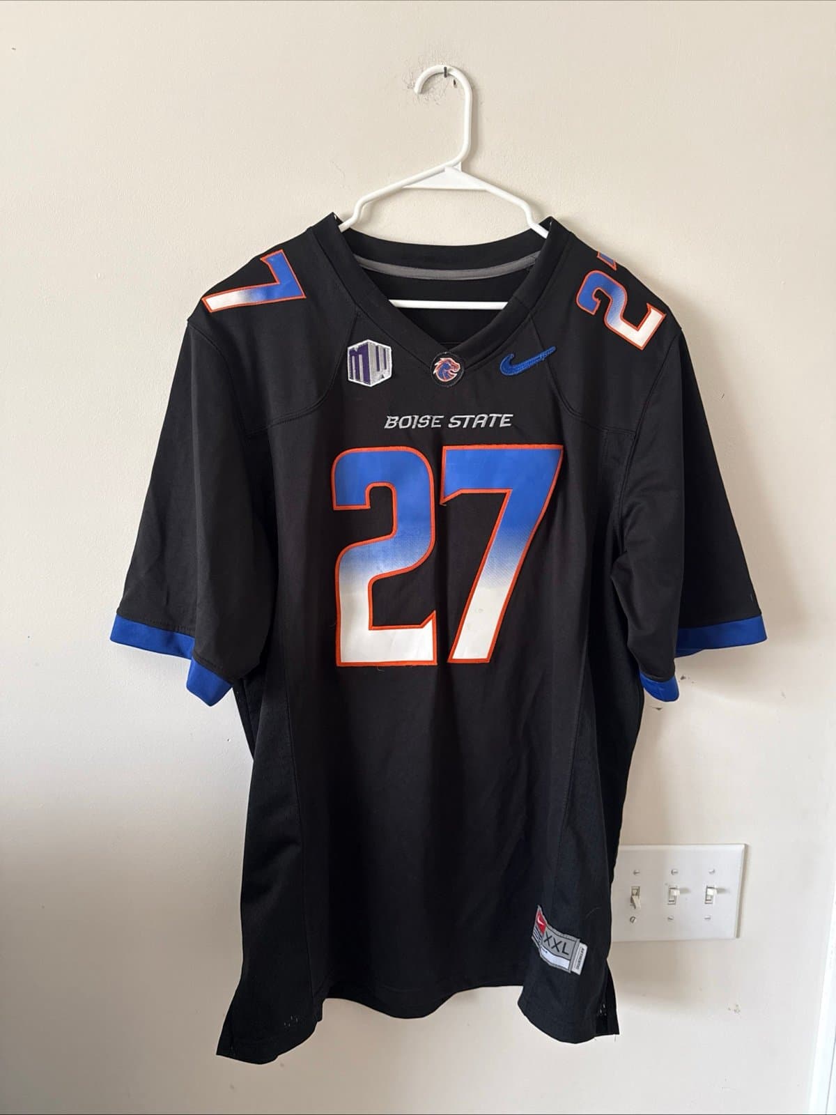 Men’s Nike Jay Ajayi #27 Boise State Broncos Football Jersey Sz 2XL - Black RARE