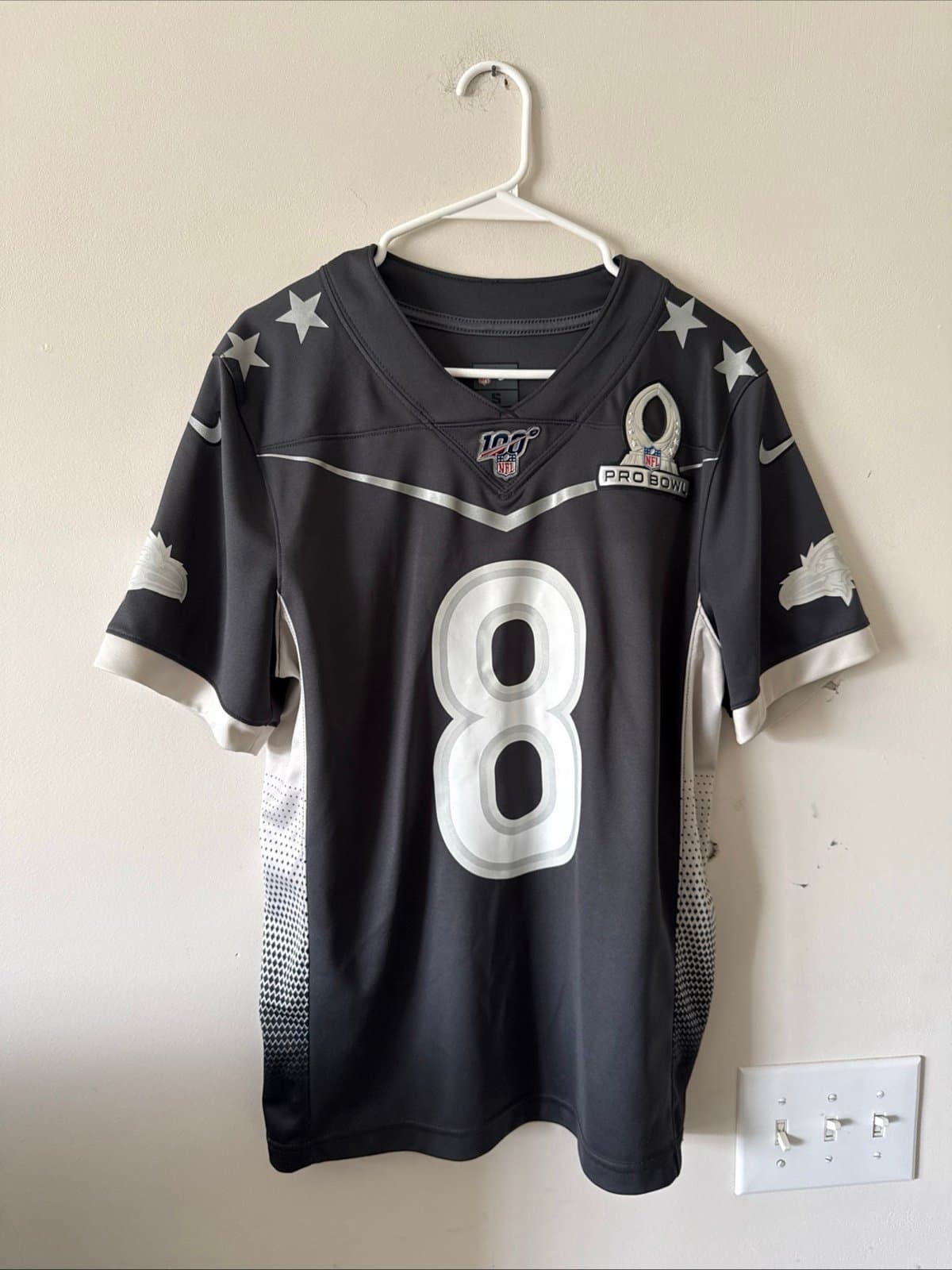 Men’s Nike Lamar Jackson #8 Ravens 2020 Pro Bowl Jersey Sz S - Black RARE - Image 1