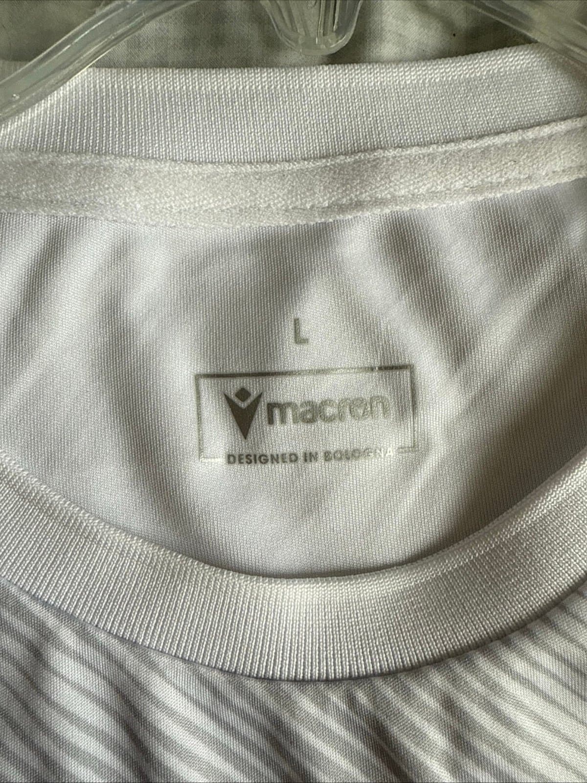 Men’s Macron Hockey Club Liceo Deportivo Training Staff Jersey Size L - White - Thumbnail 3