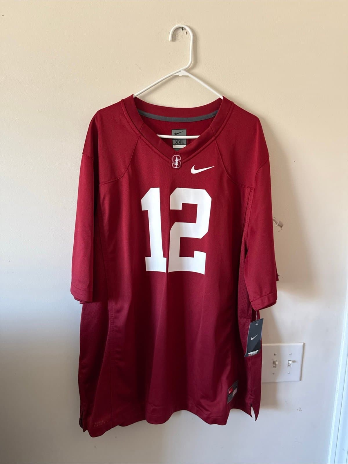 Men’s Nike Stanford Cardinal Andrew Luck #12 Football Sz 2XL - Maroon NWT