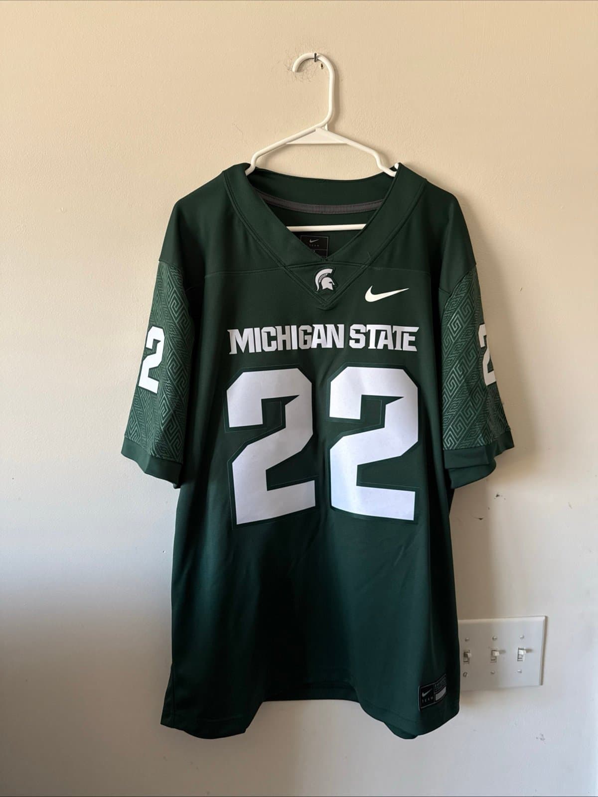 Men's Nike Michigan State Spartans #22 Limited NCAA Jersey Sz XL - Green