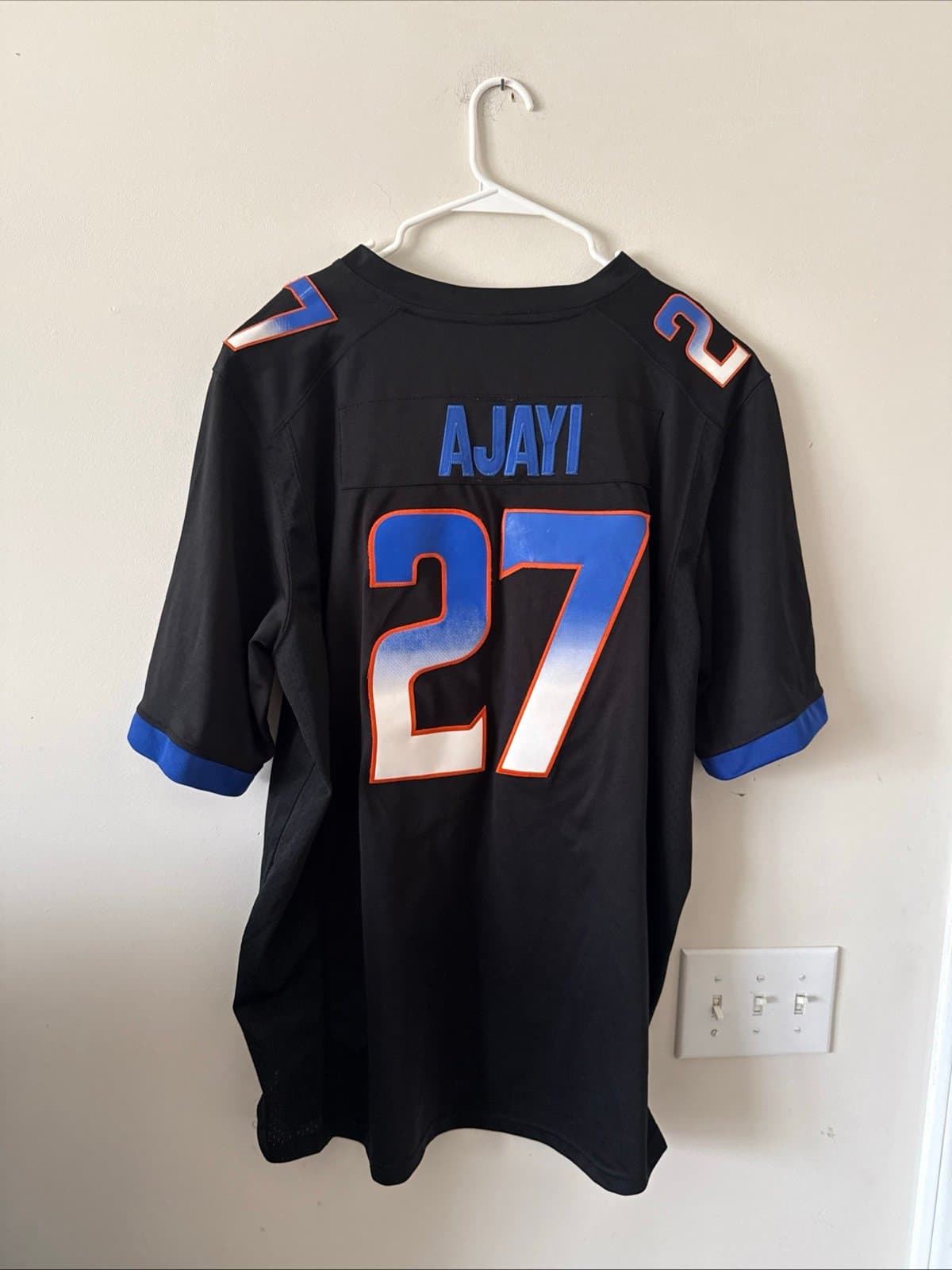 Men’s Nike Jay Ajayi #27 Boise State Broncos Football Jersey Sz 2XL - Black RARE - Thumbnail 6