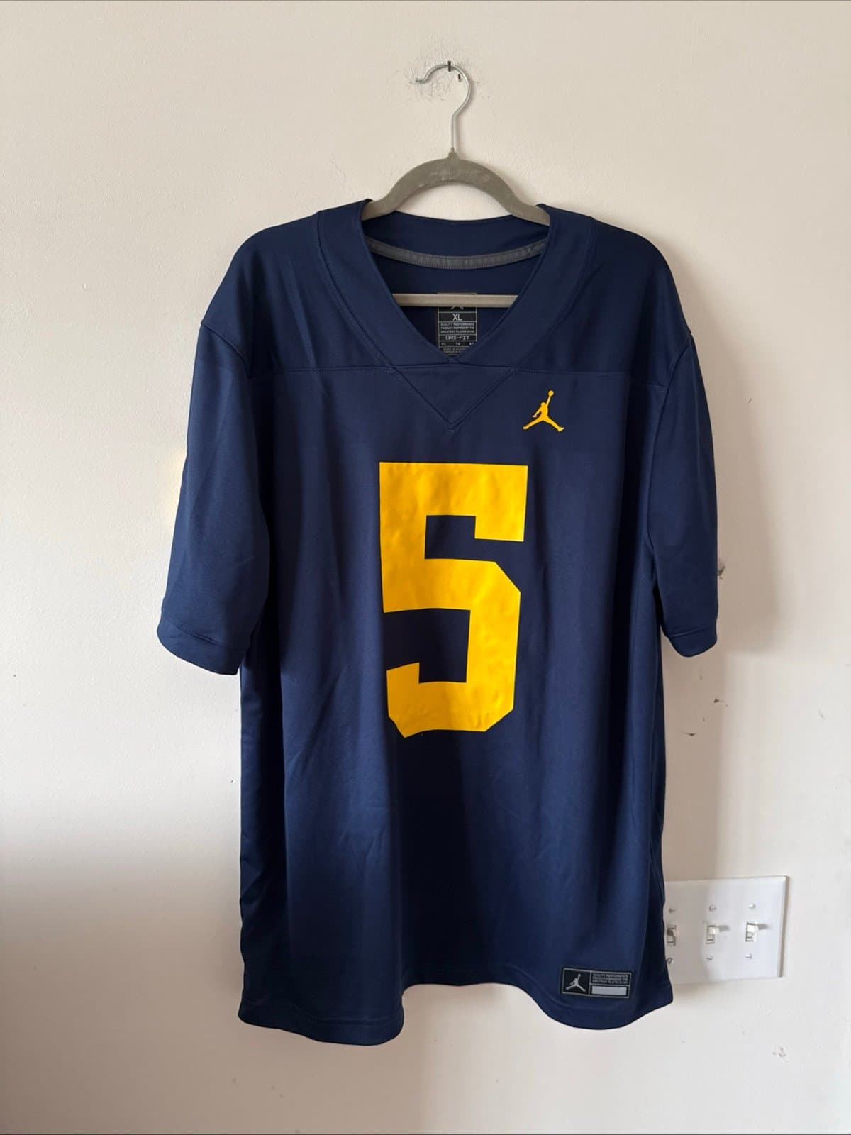 Men's Nike JABRILL PEPPERS #5 MICHIGAN WOLVERINES Jersey Sz XL - Blue RARE