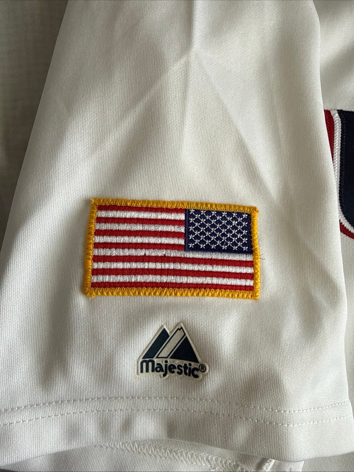 MEN’S MAJESTIC DEREK JETER #2 TEAM USA 2006 WORLD BASEBALL CLASSIC JERSEY SZ 52 - Thumbnail 5