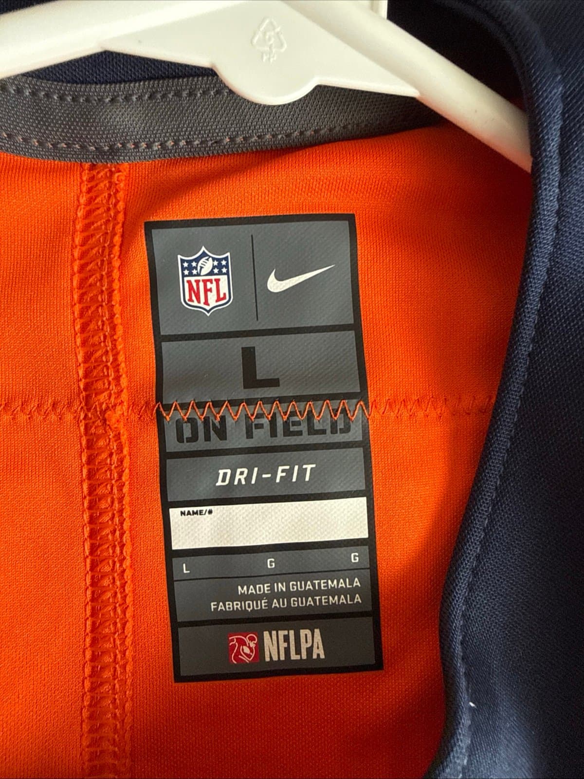 Men's Nike Russell Wilson #3 Denver Broncos Vapor Limited Jersey Sz L - Orange - Thumbnail 4