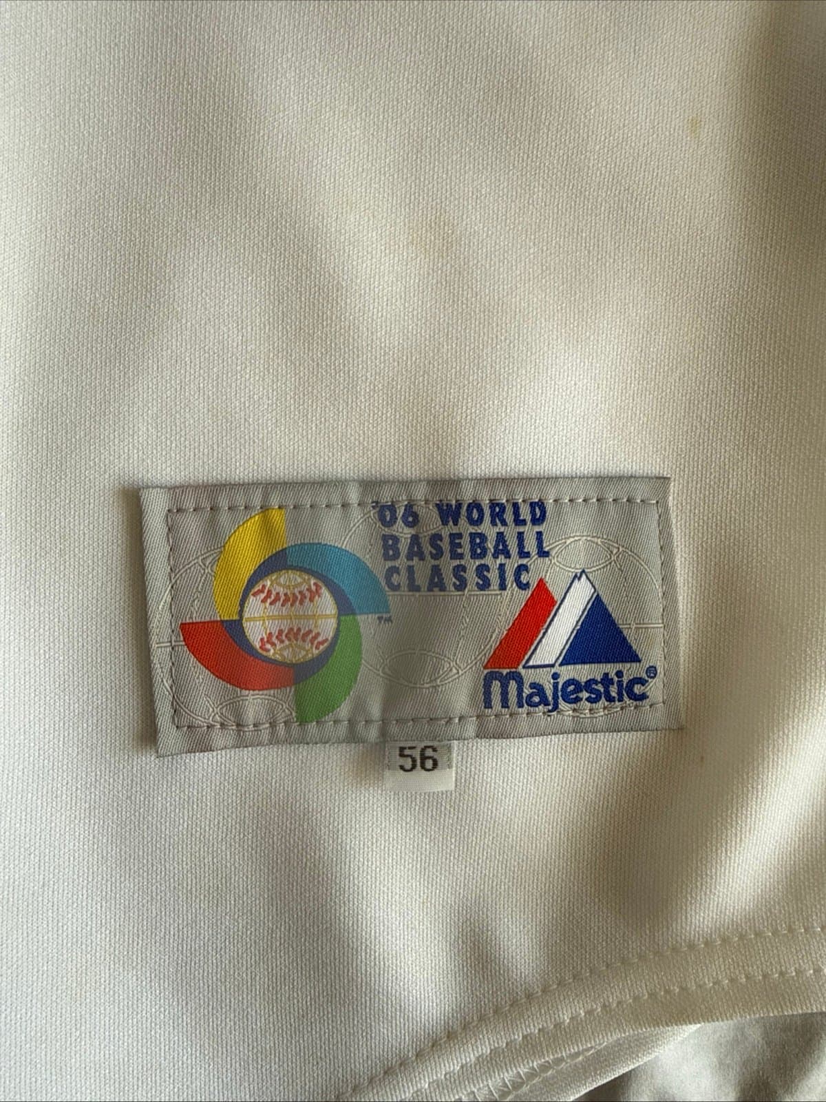 MEN’S MAJESTIC DEREK JETER #2 TEAM USA 2006 WORLD BASEBALL CLASSIC JERSEY SZ 56 - Thumbnail 3
