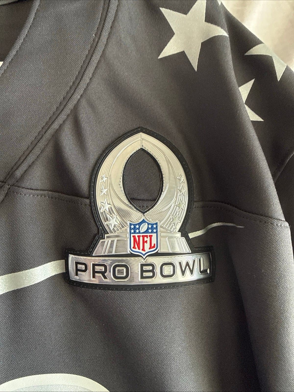Men's Nike T.J. Watt #90 Steelers 2020 AFC Pro Bowl Lmtd Jersey - Sz 3XL RARE - Thumbnail 4