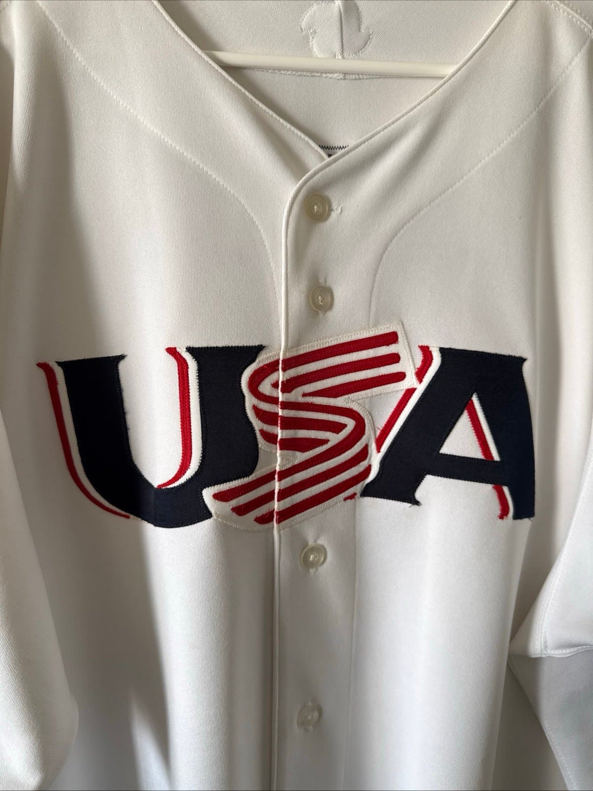MEN’S MAJESTIC DEREK JETER #2 TEAM USA 2006 WORLD BASEBALL CLASSIC JERSEY SZ 56 - Thumbnail 2