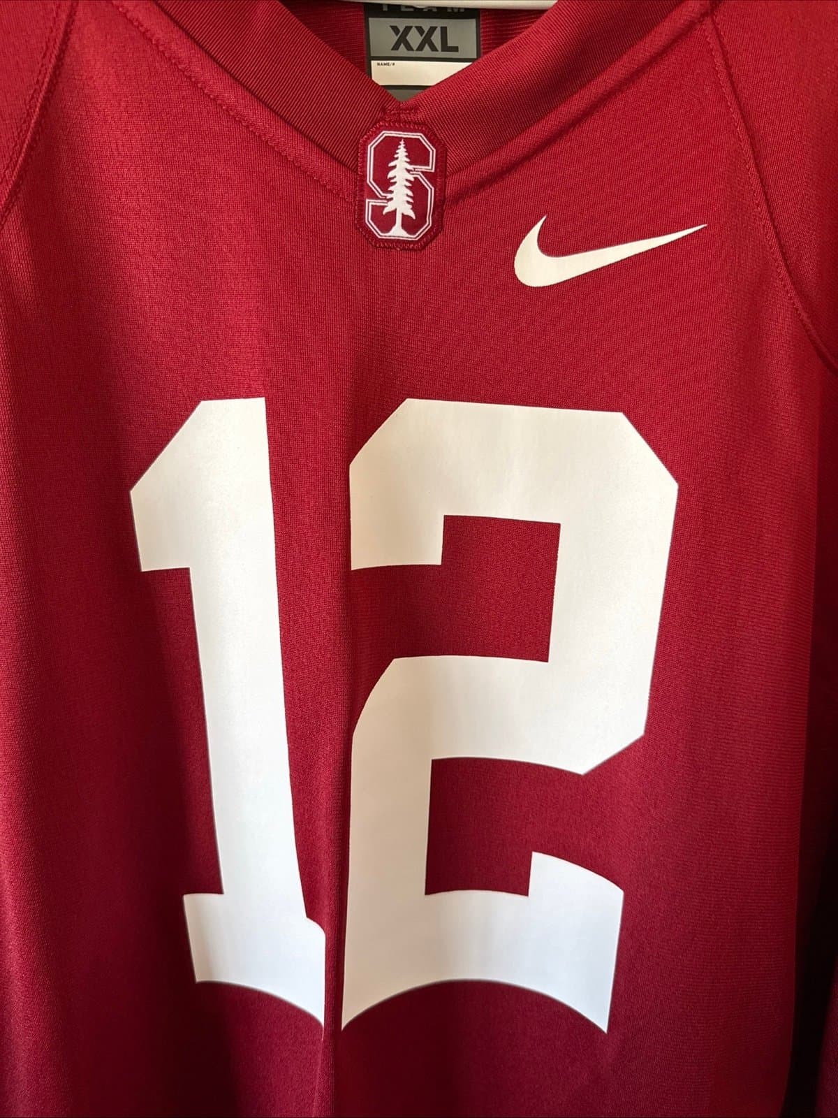 Men’s Nike Stanford Cardinal Andrew Luck #12 Football Sz 2XL - Maroon NWT - Thumbnail 2