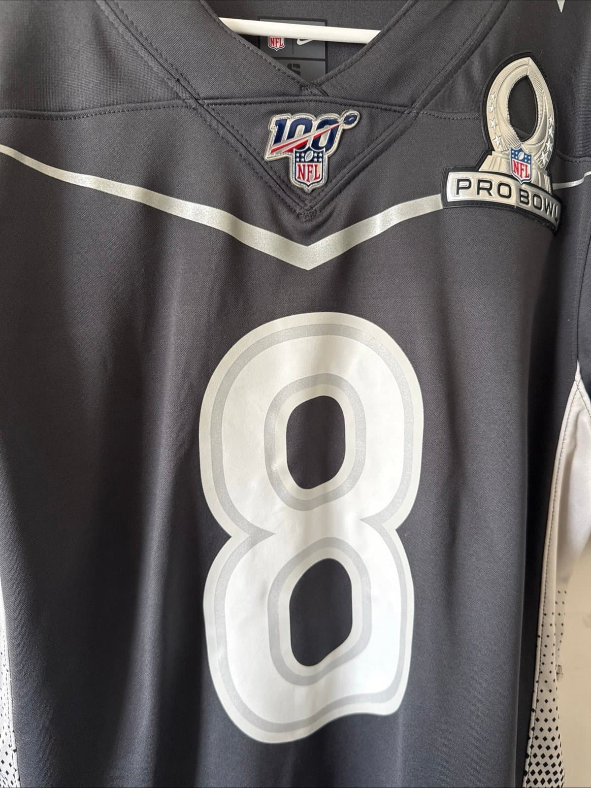 Men’s Nike Lamar Jackson #8 Ravens 2020 Pro Bowl Jersey Sz S - Black RARE - Thumbnail 2