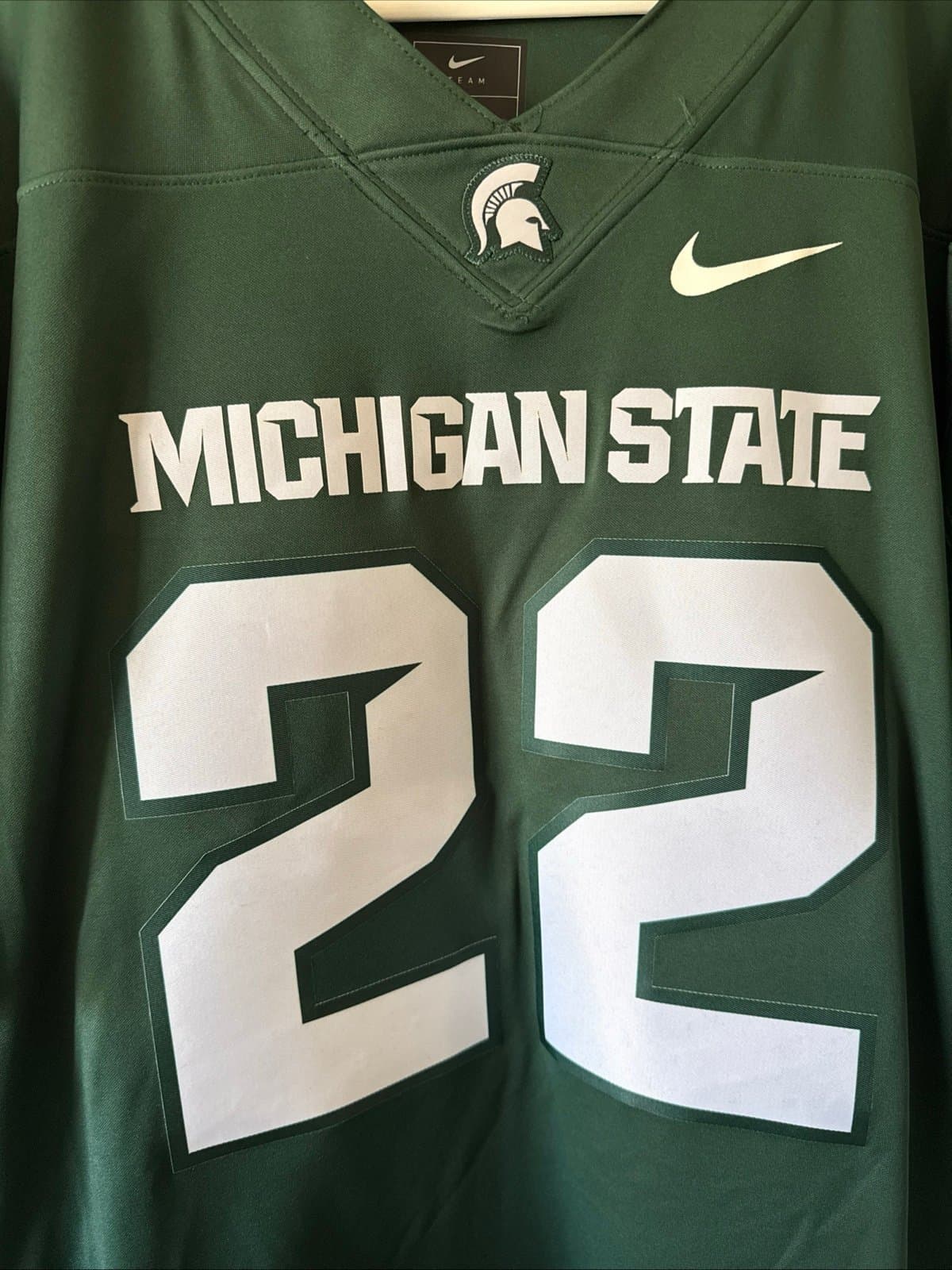 Men's Nike Michigan State Spartans #22 Limited NCAA Jersey Sz XL - Green - Thumbnail 2