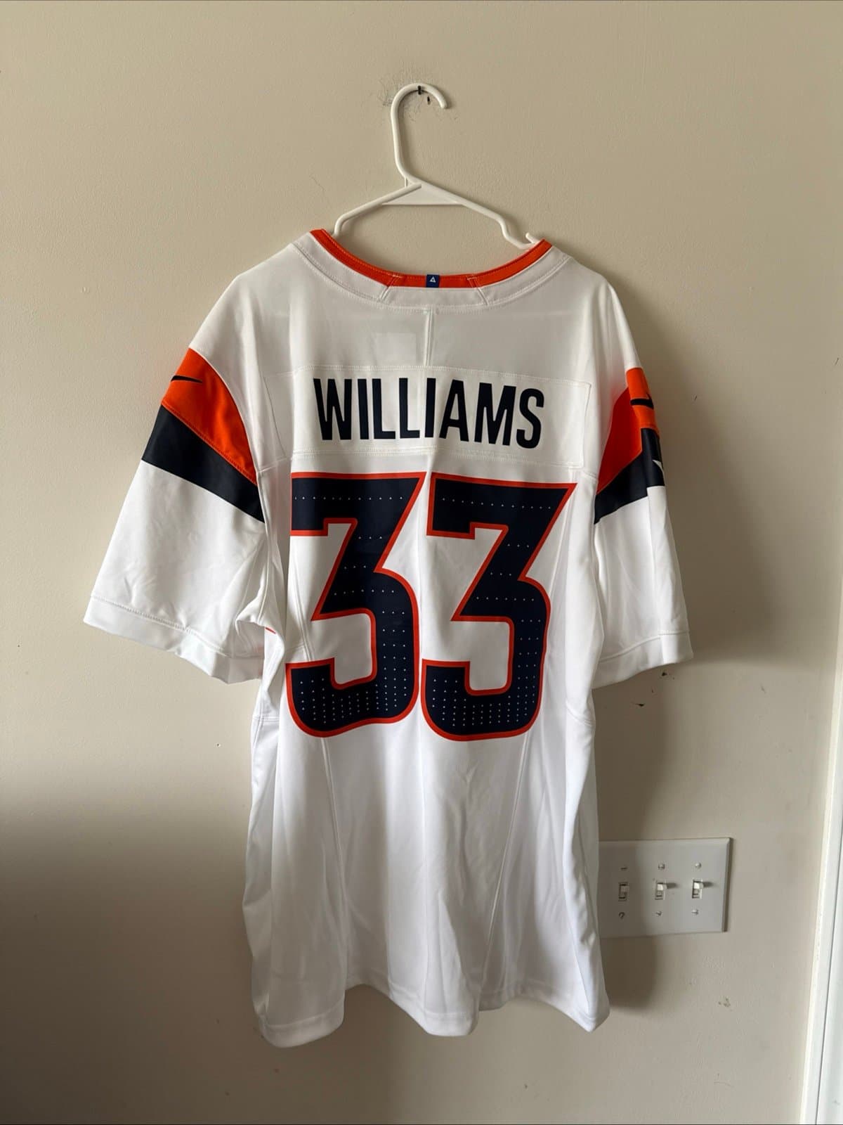 Men’s Nike Javonte Williams #33 Denver Broncos Vapor Lmtd NFL Jersey Sz 2XL RARE - Thumbnail 7