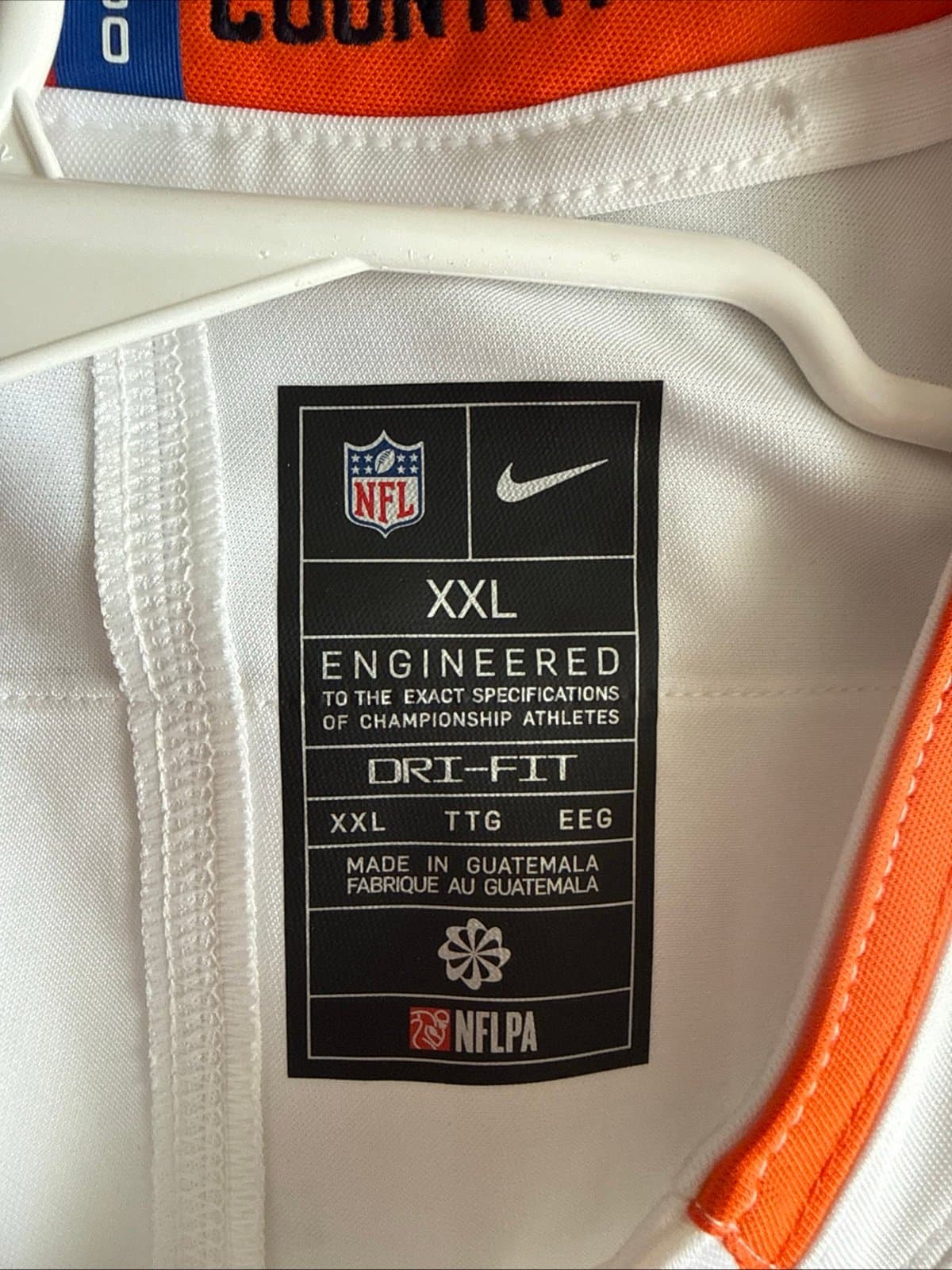 Men’s Nike Javonte Williams #33 Denver Broncos Vapor Lmtd NFL Jersey Sz 2XL RARE - Thumbnail 4