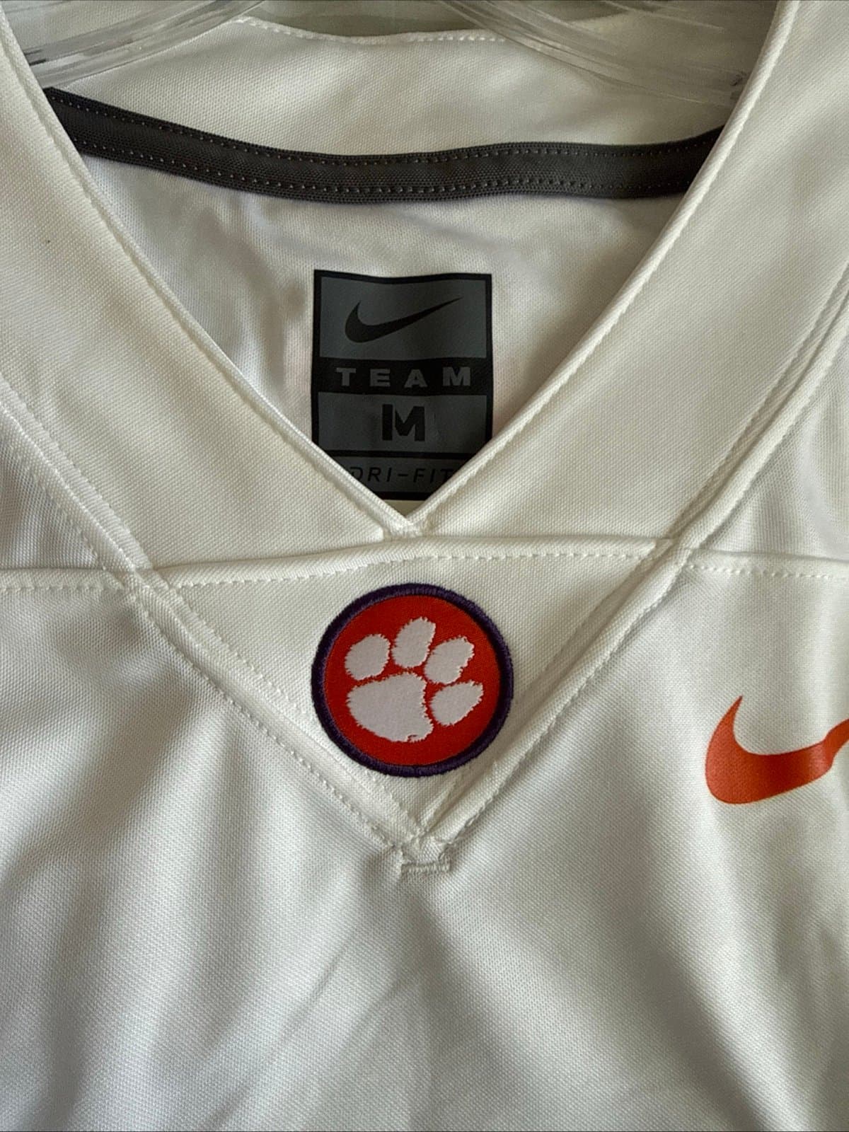 Men’s Nike Tyler Brown #6 Clemson Tigers 2025 Vapor Lmtd Jersey Sz M - White NWT - Thumbnail 6