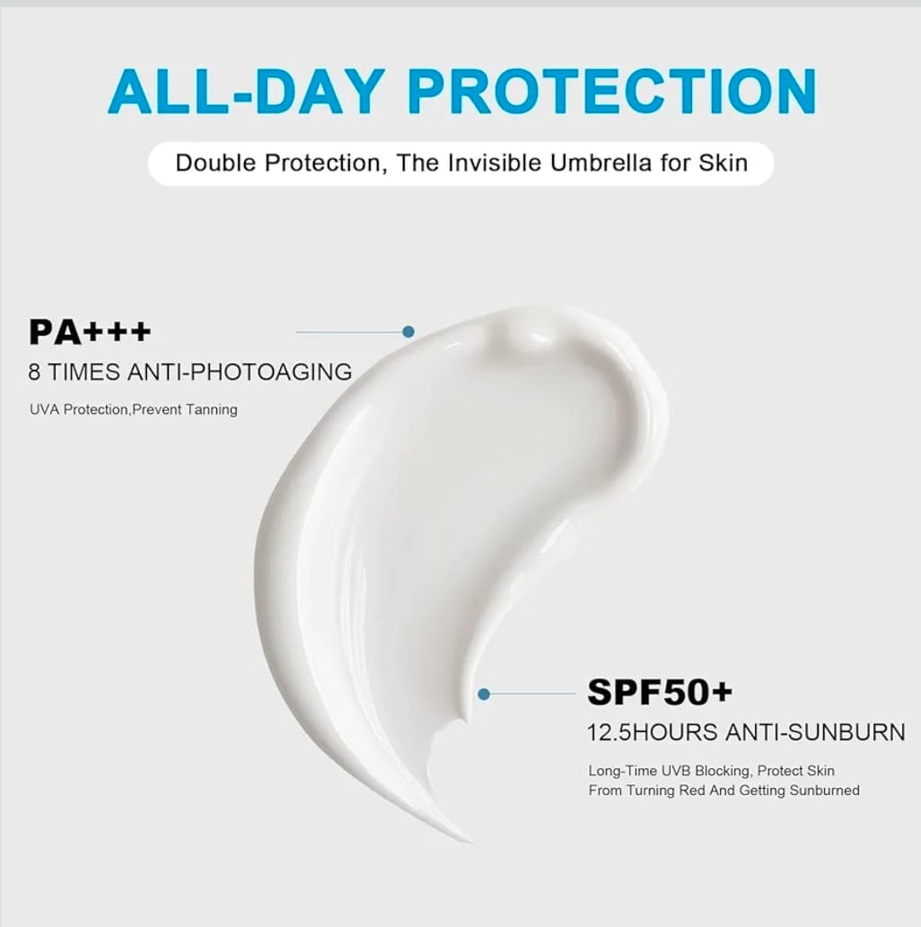 20 single use packs Sunscreen UV SPF50 PA+++ Water and Sweatproof Sachets - Thumbnail 7