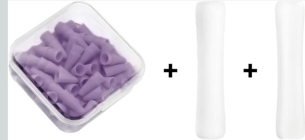 Pencil Tip Covers 100 Pack Purple for 1st & 2nd Gen Apple Pens - Thumbnail 8