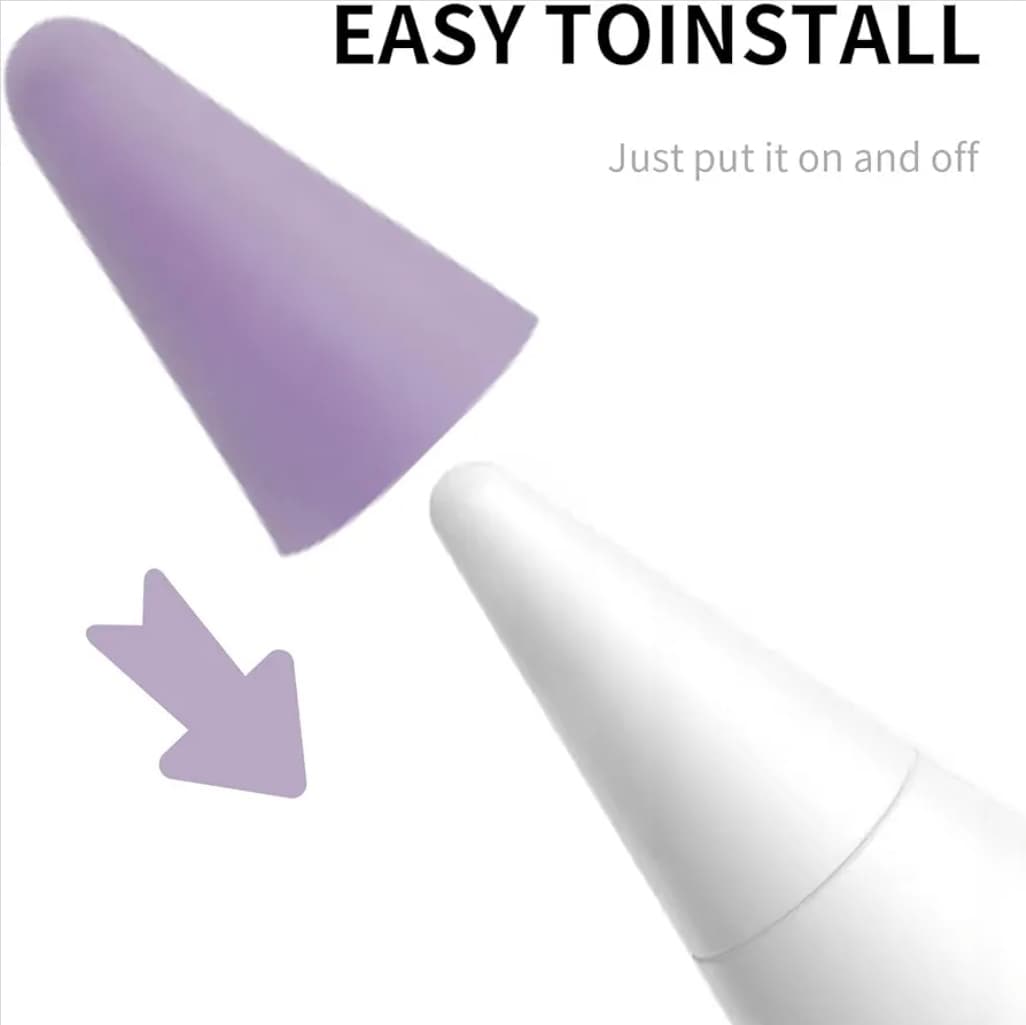 Pencil Tip Covers 100 Pack Purple for 1st & 2nd Gen Apple Pens - Thumbnail 6