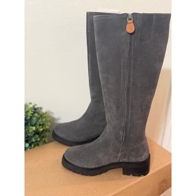 Gentle Souls by Kenneth Cole Women's Brandon Knee High Boot Charcoal - Size 8 - Thumbnail 3