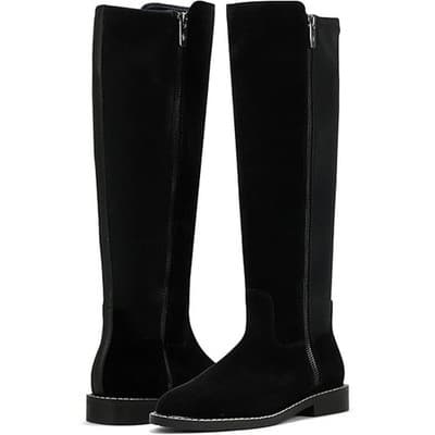 Donald J Pliner Womens Isla Calf Suede - Black - Size 5 - Image 1