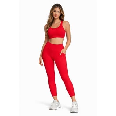 Victoria Secret Sport Knockout Red Capri Leggings - Size Medium - Image 1