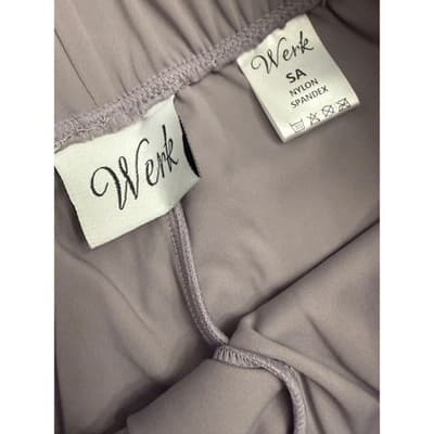 WERK Dancewear Gray Tie String Shorts -Side Tie Performance Shorts - Adult Small - Thumbnail 6