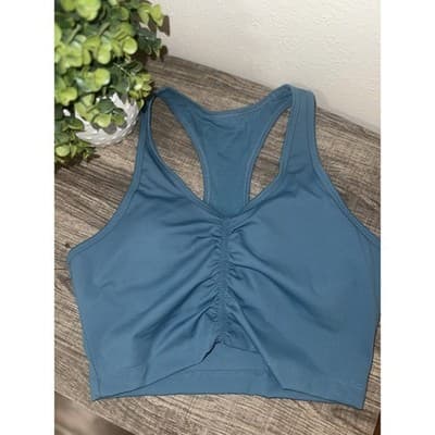 WERK DANCEWEAR Teal Onyx Sports Bra Top - Size Adult Medium - Thumbnail 3